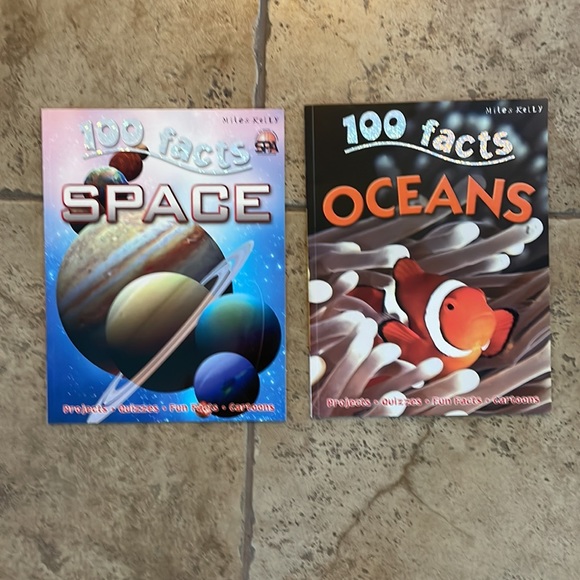 Set of 9 Like New 100 Facts Softcover Books by Miles Kelly -Nature, Animals - Picture 4 of 5